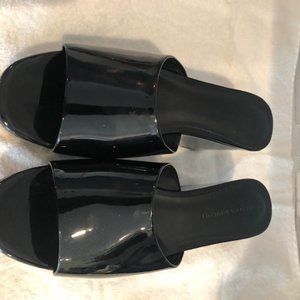 Black Patent Wedges